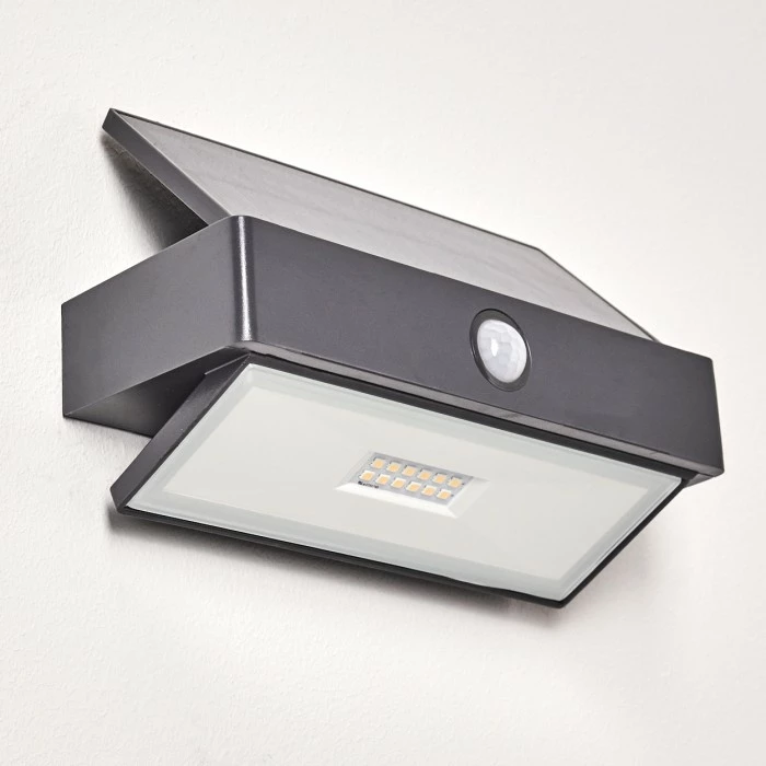 Hofstein Wiborg Solar-Außenwandleuchte LED Anthrazit, 1-flammig, Bewegungsmelder 5 Hofstein Wiborg Solar-Außenwandleuchte LED Anthrazit, 1-flammig, Bewegungsmelder – Bild 5